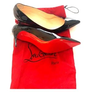Christian Louboutin Black Patent Leather Pumps